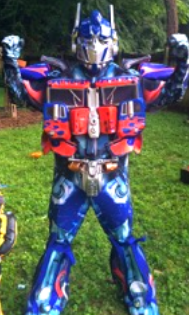optimus prime costumed character for kids birthday party entertainment brentwood franklin