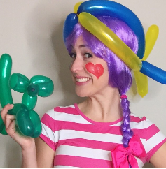 nashville kids birthday clown balloon animals balloon hats face painting service cheap affordable